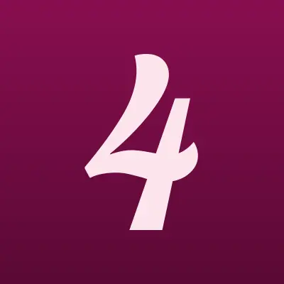 4 СЕЗОНА, сеть гипермаркетов, лого-визитка